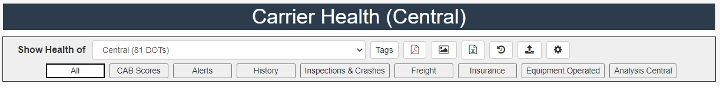 screenshot of Carrier Health interface